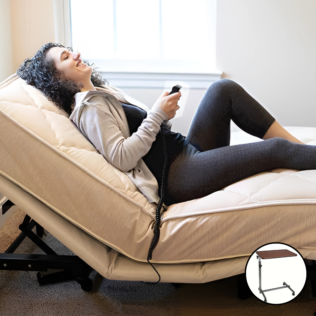 The Flexabed Value-Flex Adjustable Bed is available in Twin, Full, Queen, Split Queen and Split King sizes (shown as Twin) | Shop NewLeafHomeMedical.com