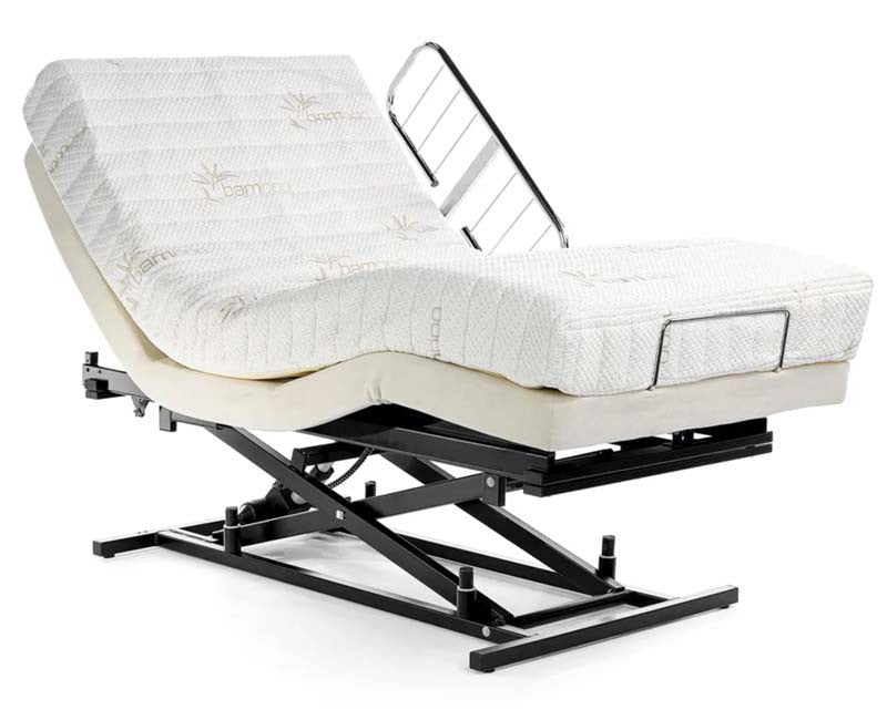 Transfer Master's Supernal Hi-Low models offer a floor to bed deck Overall Height Range of 10.5" Lowest to 20.5" Highest.