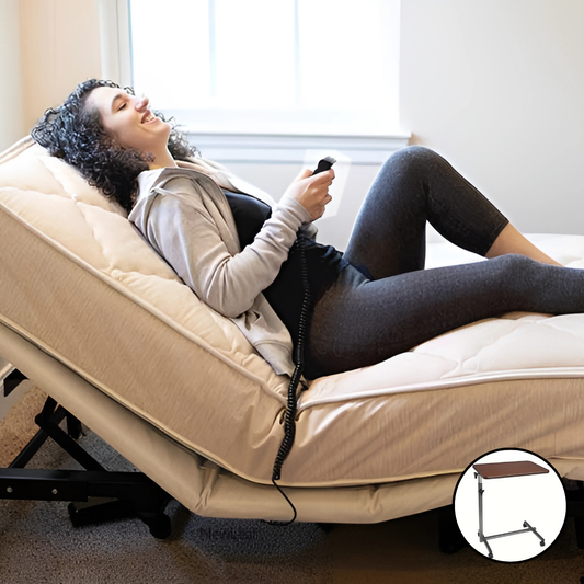 The Flexabed Value-Flex Adjustable Bed is available in Twin, Full, Queen, Split Queen and Split King sizes (shown as Twin) | Shop NewLeafHomeMedical.com