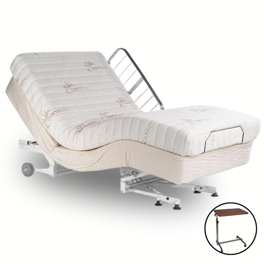 The Transfer Master Supernal 5 Adjustable Home Care Bed with Trendelenburg is an incredibly comfortable recliner home hospital bed that allows you to feel independent and has the look of a standard home bed.