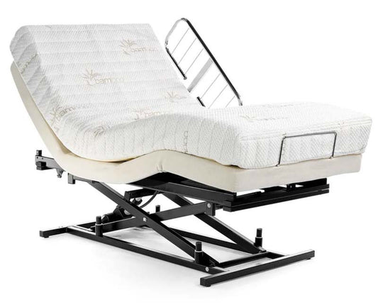 Transfer Master's Supernal Hi-Low models offer a floor to bed deck Overall Height Range of 10.5" Lowest to 20.5" Highest.